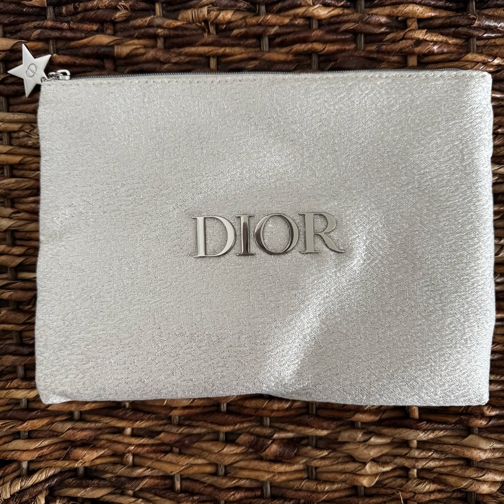 Dior Silver Star Cosmetic Pouch